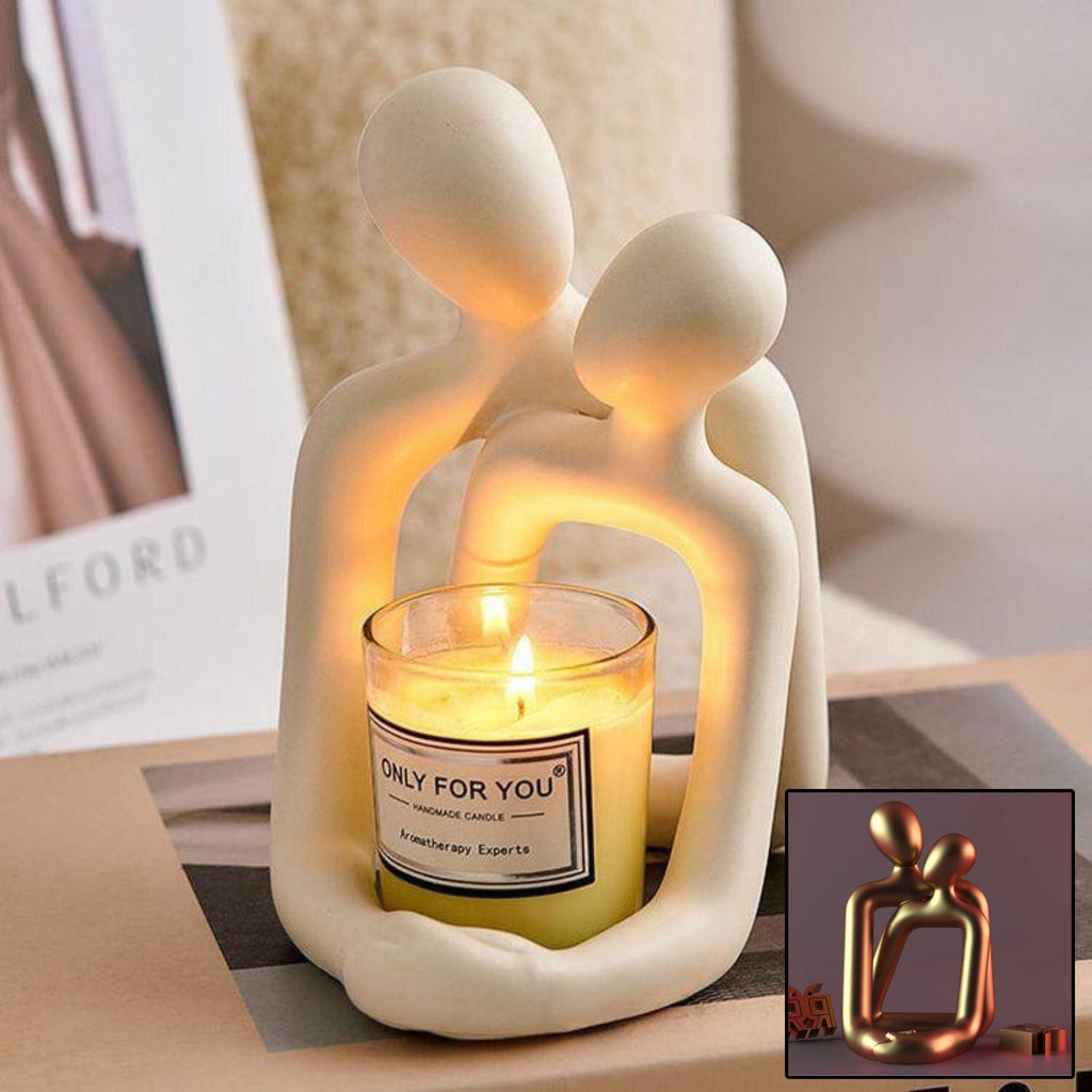 Embrace Candle Holder Sculpture