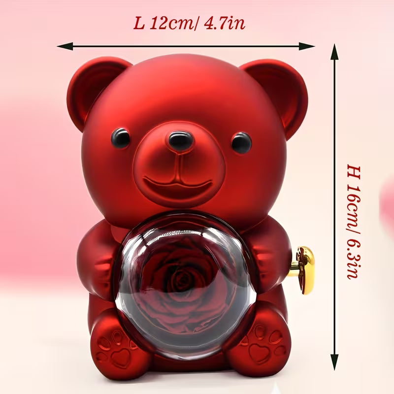 The Eternal Rose Bear Jewellery Box