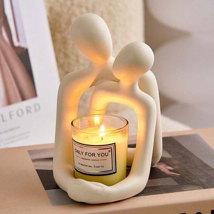 Embrace Candle Holder Sculpture