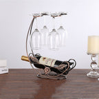Copper Wine Rack Hanging Wine Glass Holder Bar Stand Bracket Display Stand Bracket - GivenPerfect