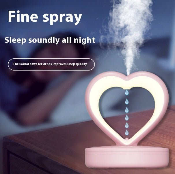EternaFlow™ Anti - Gravity Heart Humidifier Lamp - GivenPerfect
