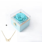 Eternal Rose Jewellery Box With Necklace - GivenPerfect