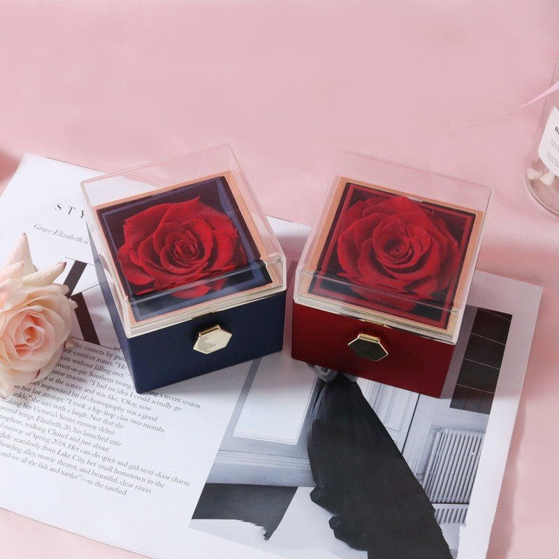 Eternal Rose Jewellery Box With Necklace - GivenPerfect