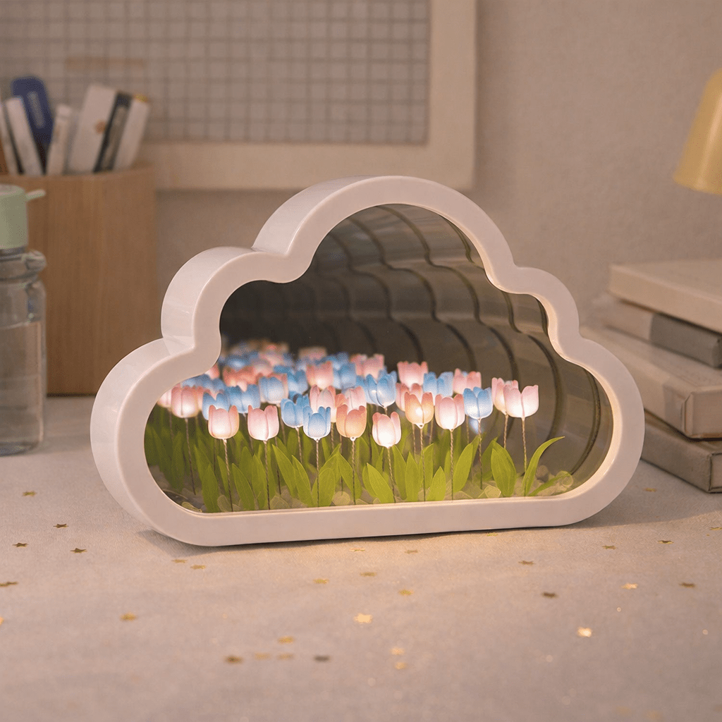 Infinite Tulip Field Mirror - GivenPerfect