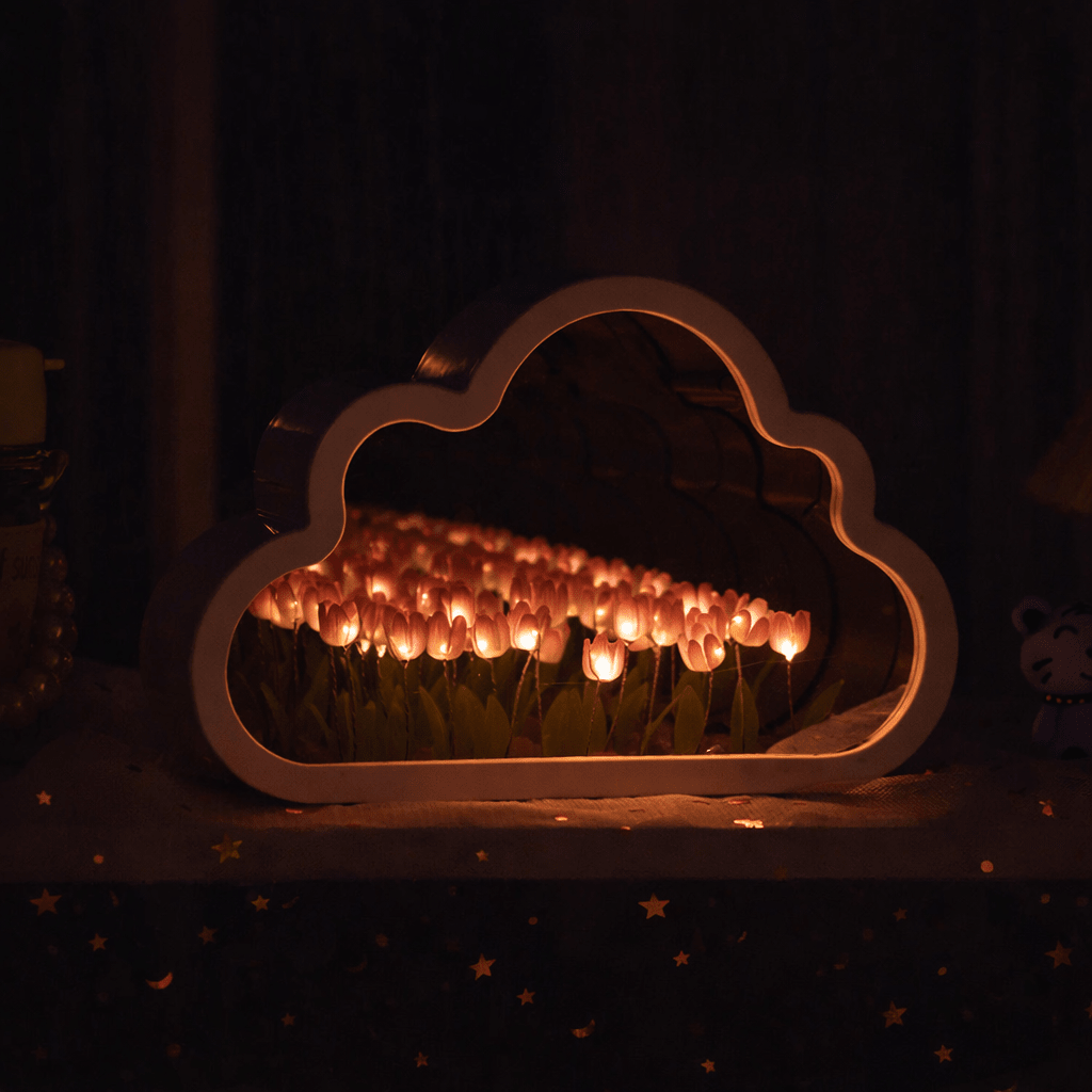 Infinite Tulip Field Mirror - GivenPerfect