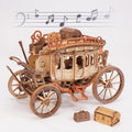 Robotime Rokr Stagecoach Music Box 3D Wooden Puzzle For Adults Birthday Anniversary Day Gift Hobby STEM Kits Model Easy To Build - GivenPerfect