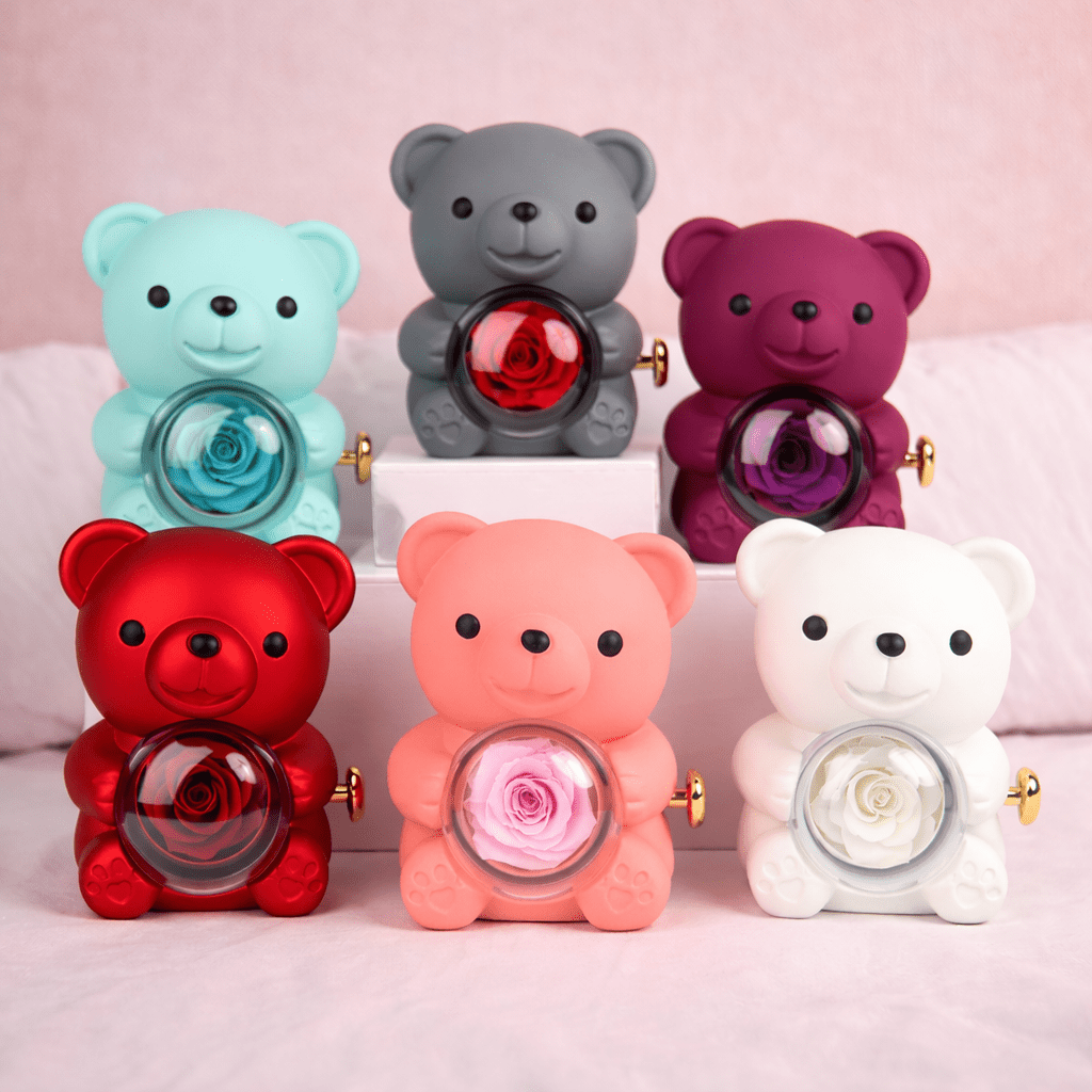 The Eternal Rose Bear Jewellery Box - GivenPerfect