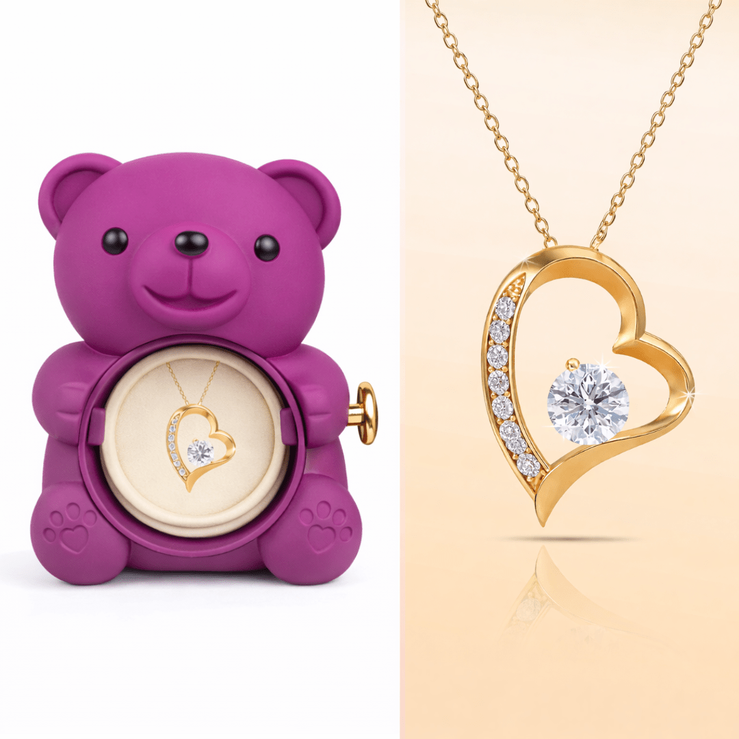 The Eternal Rose Bear Jewellery Box - GivenPerfect