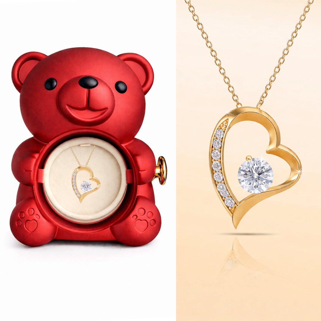 The Eternal Rose Bear Jewellery Box - GivenPerfect