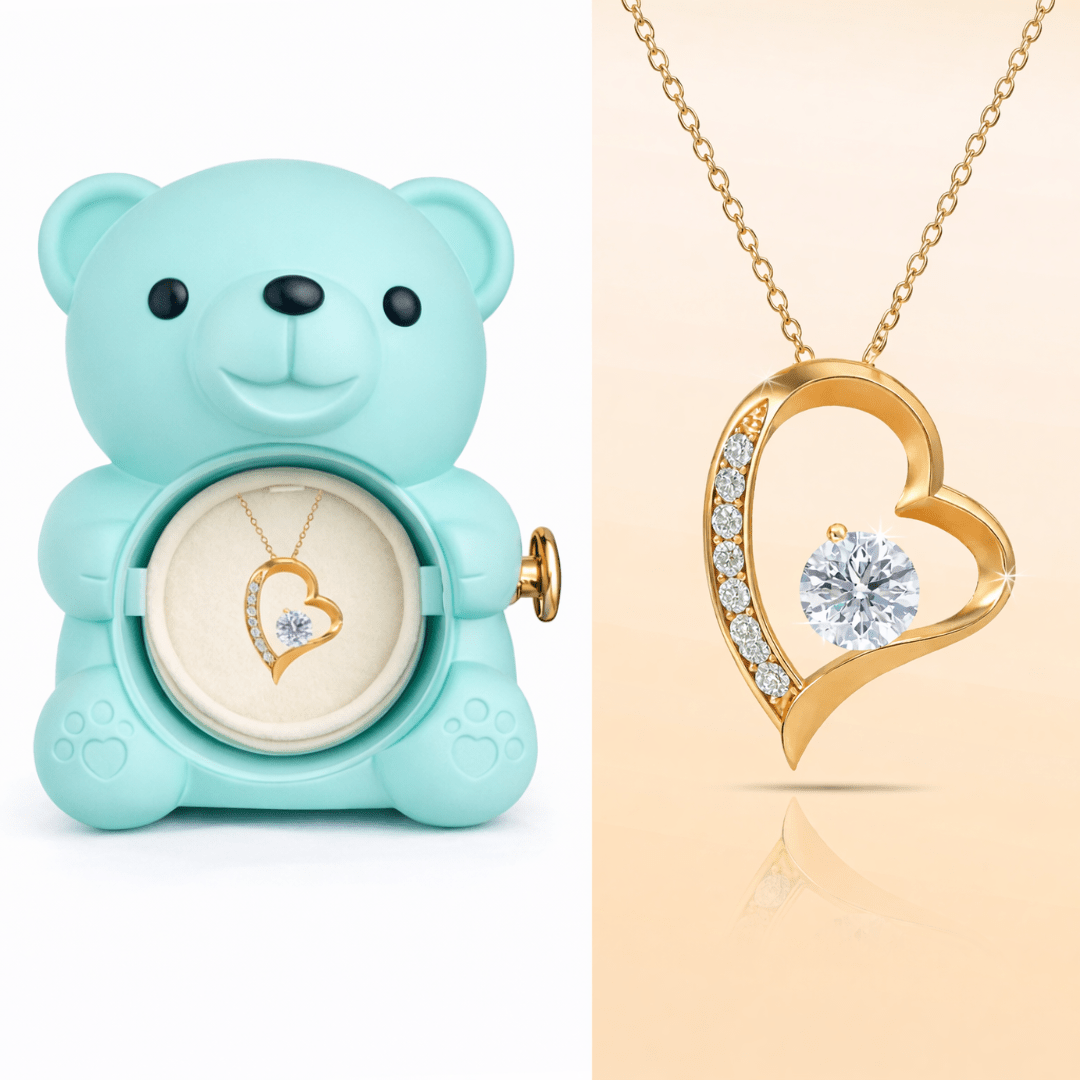 The Eternal Rose Bear Jewellery Box - GivenPerfect