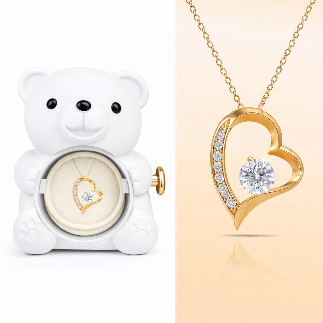 The Eternal Rose Bear Jewellery Box - GivenPerfect