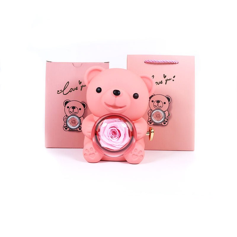 The Eternal Rose Bear Jewellery Box - GivenPerfect